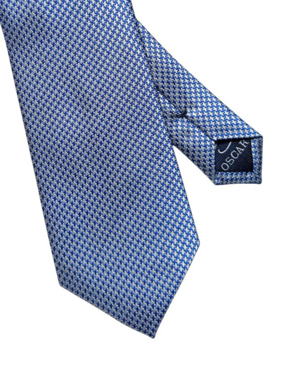Corbata regular de seda Estampado Pata De Gallo para hombre 2