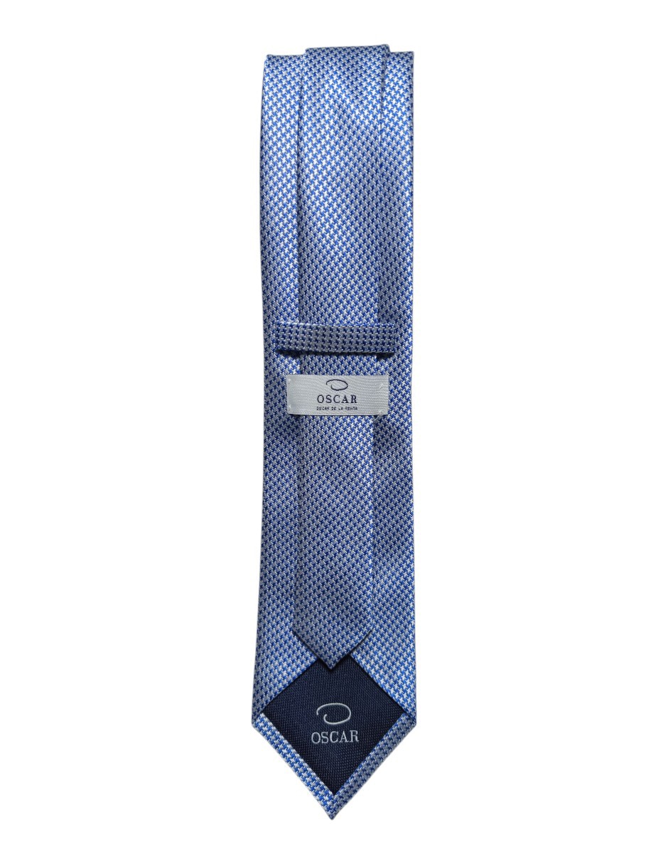 Corbata regular de seda Estampado Pata De Gallo para hombre 3