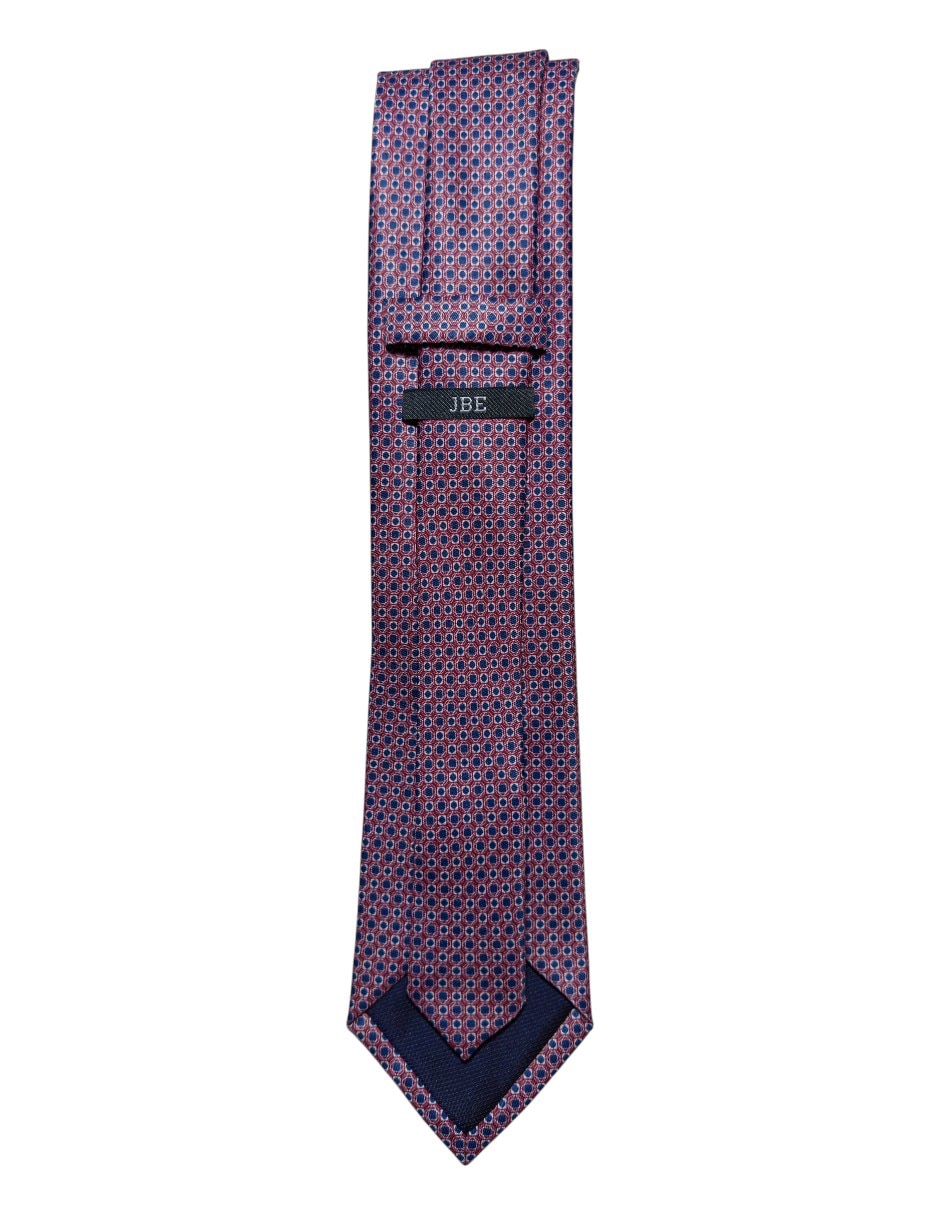 CORBATA JBE GEOMÉTRICO REGULAR S, ROJO