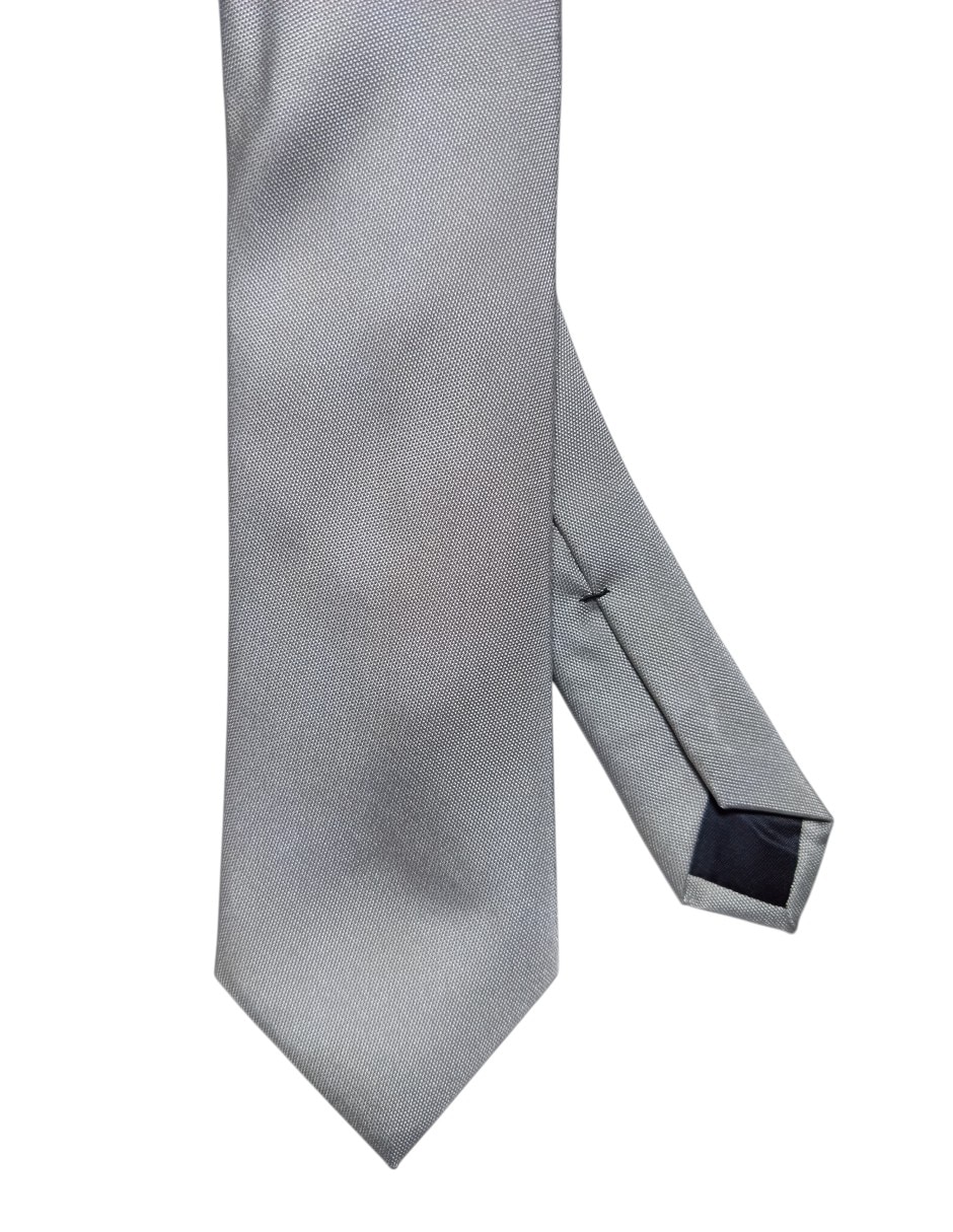 CORBATA KC NY LISO REGULAR S, PLATEADO