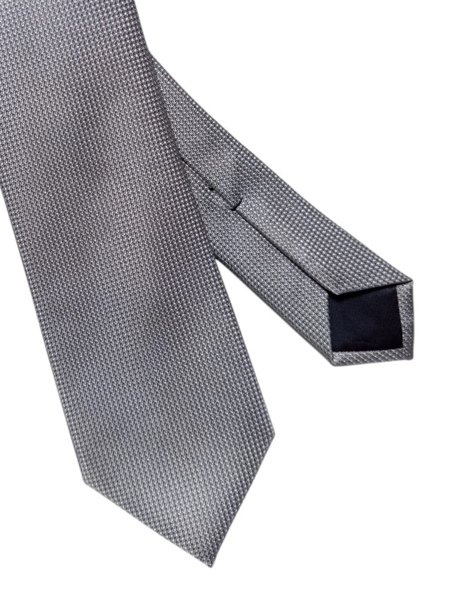 CORBATA KC NY GRÁFICO REGULA, PLATEADO