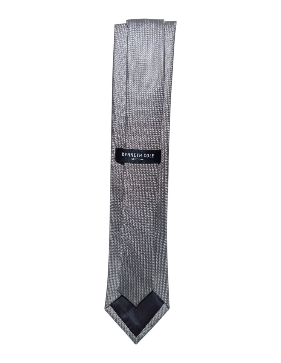 CORBATA KC NY GRÁFICO REGULA, PLATEADO