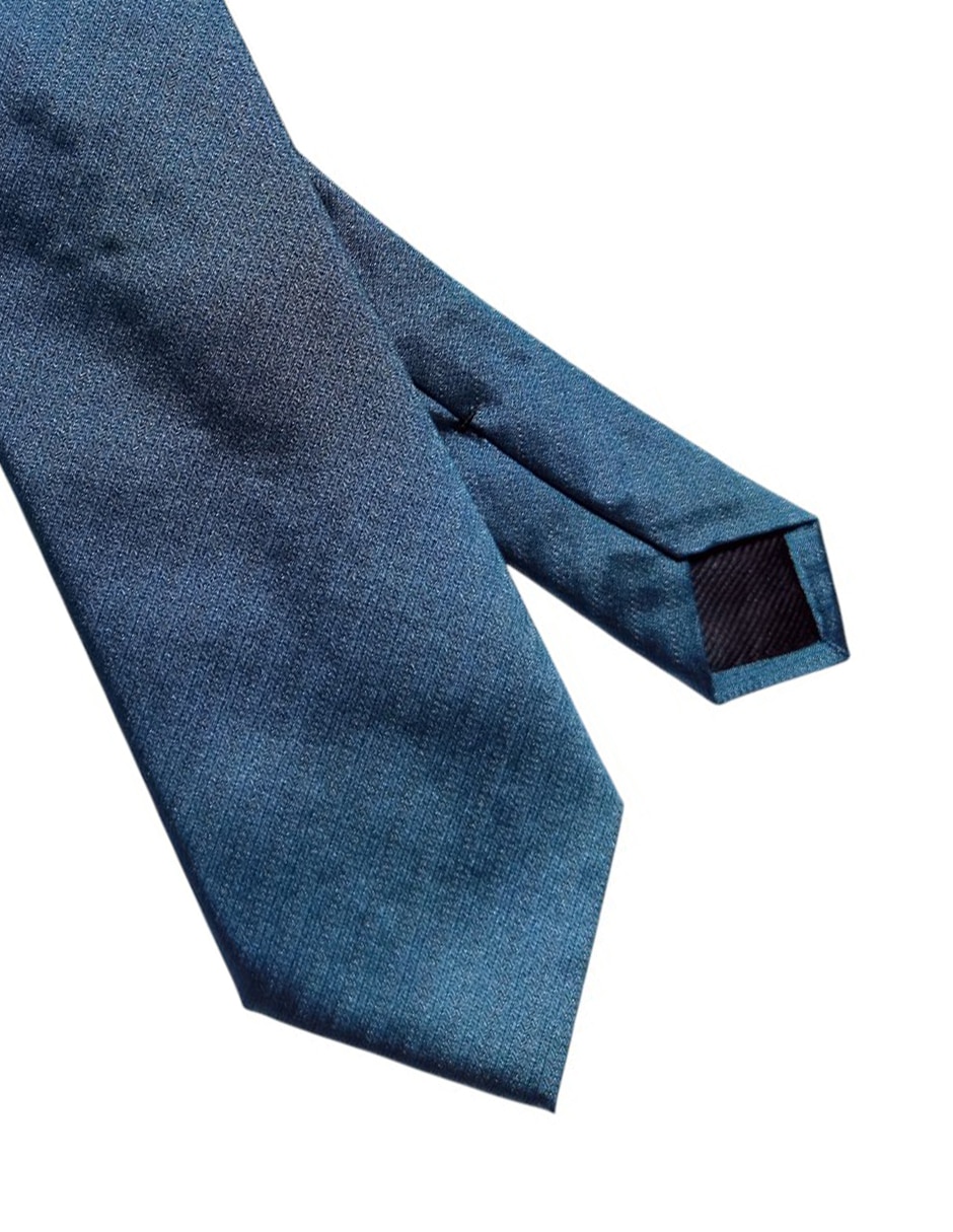 Corbata regular de seda estampado gráfico para hombre 2