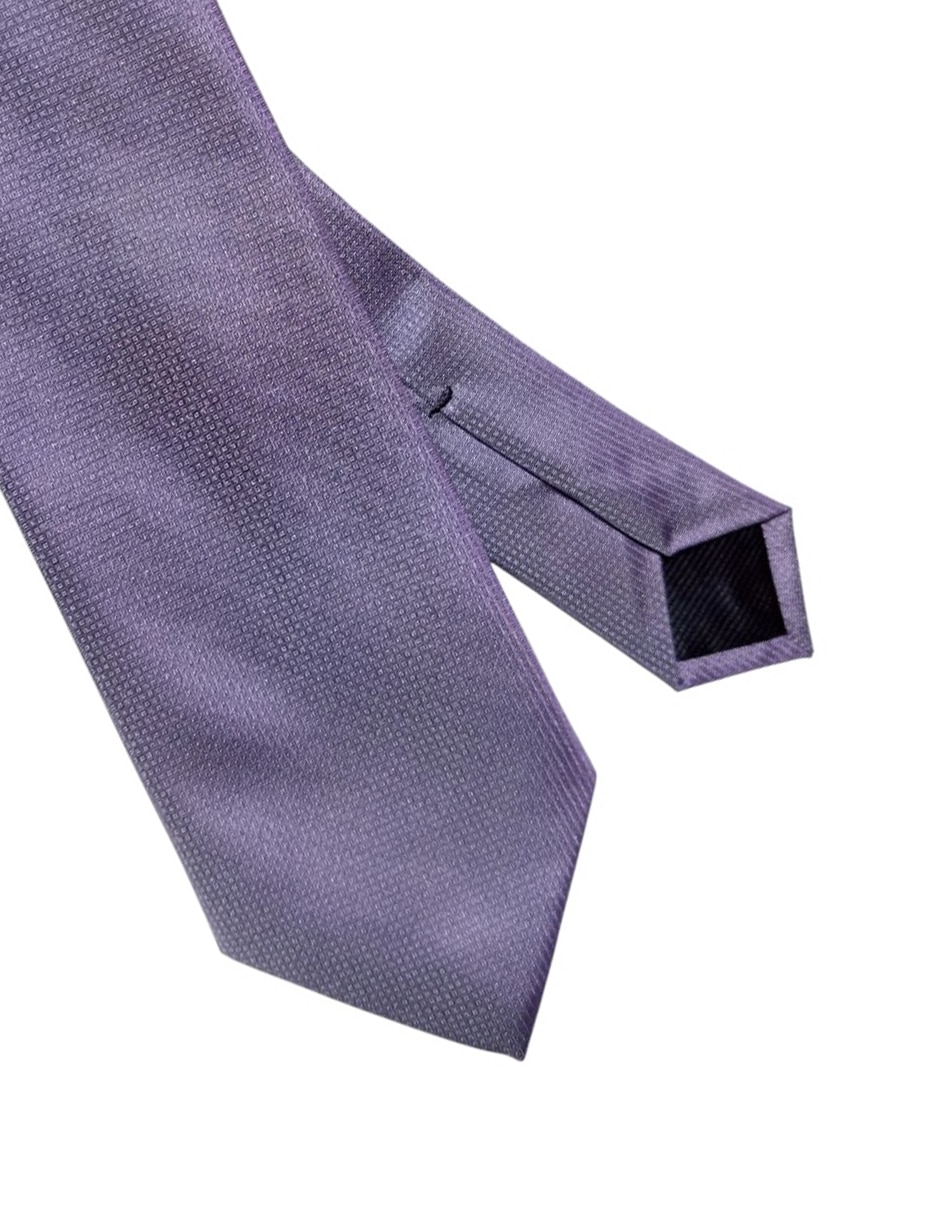 Corbata regular de seda estampado gráfico para hombre 2