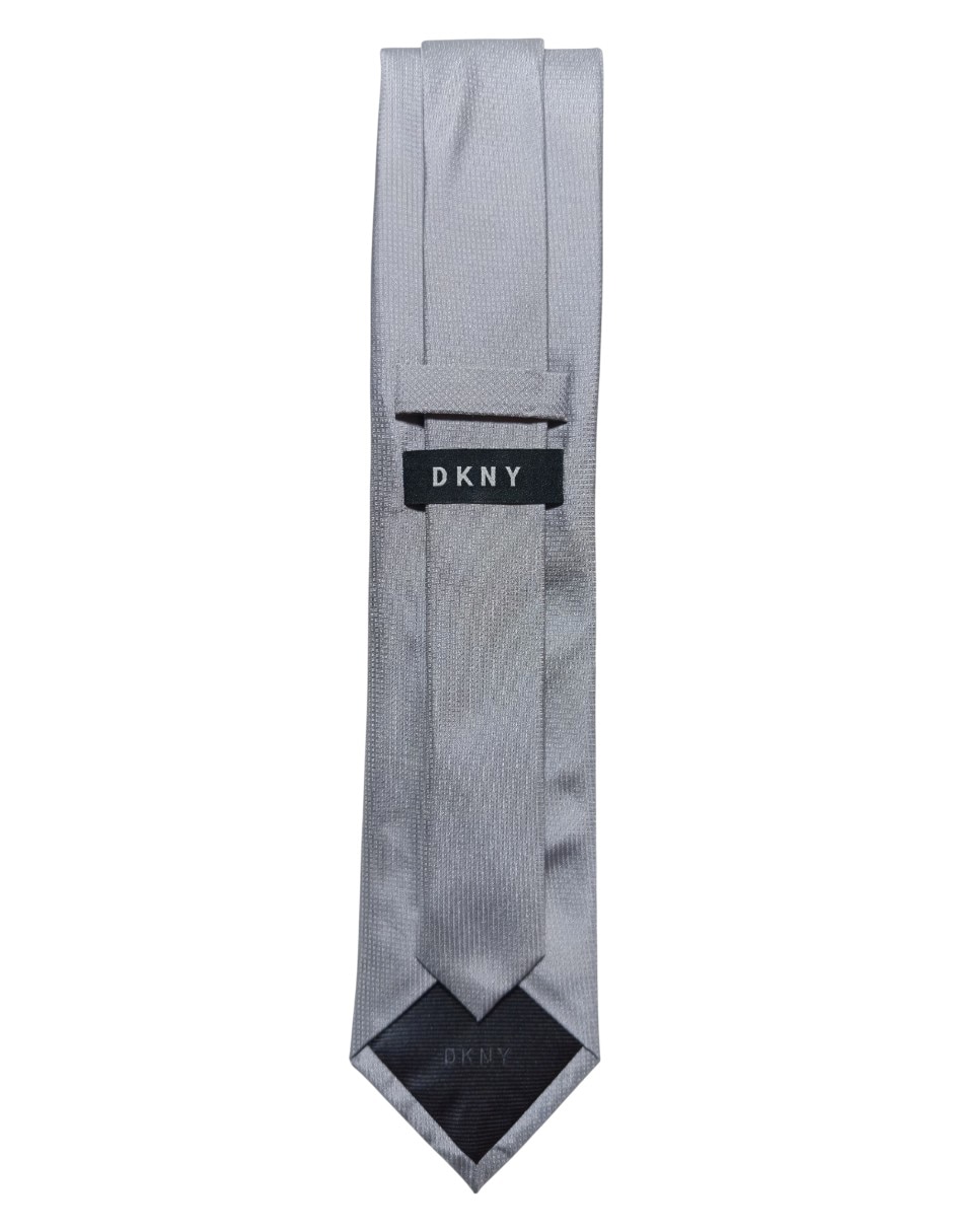 CORBATA DKNY C GRÁFICO REGUL, PLATEADO