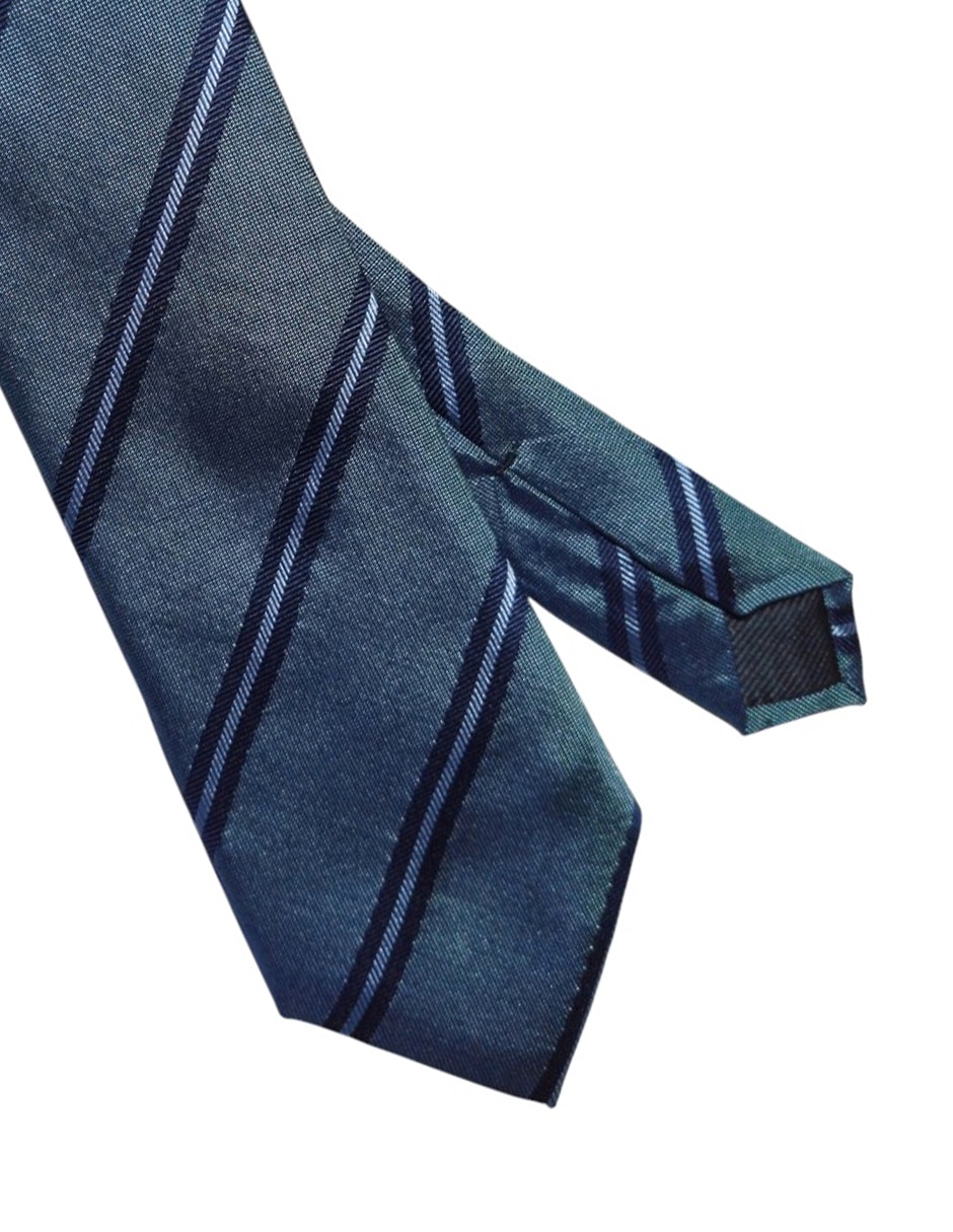 CORBATA DKNY C A RAYAS , VERDE AZULADO