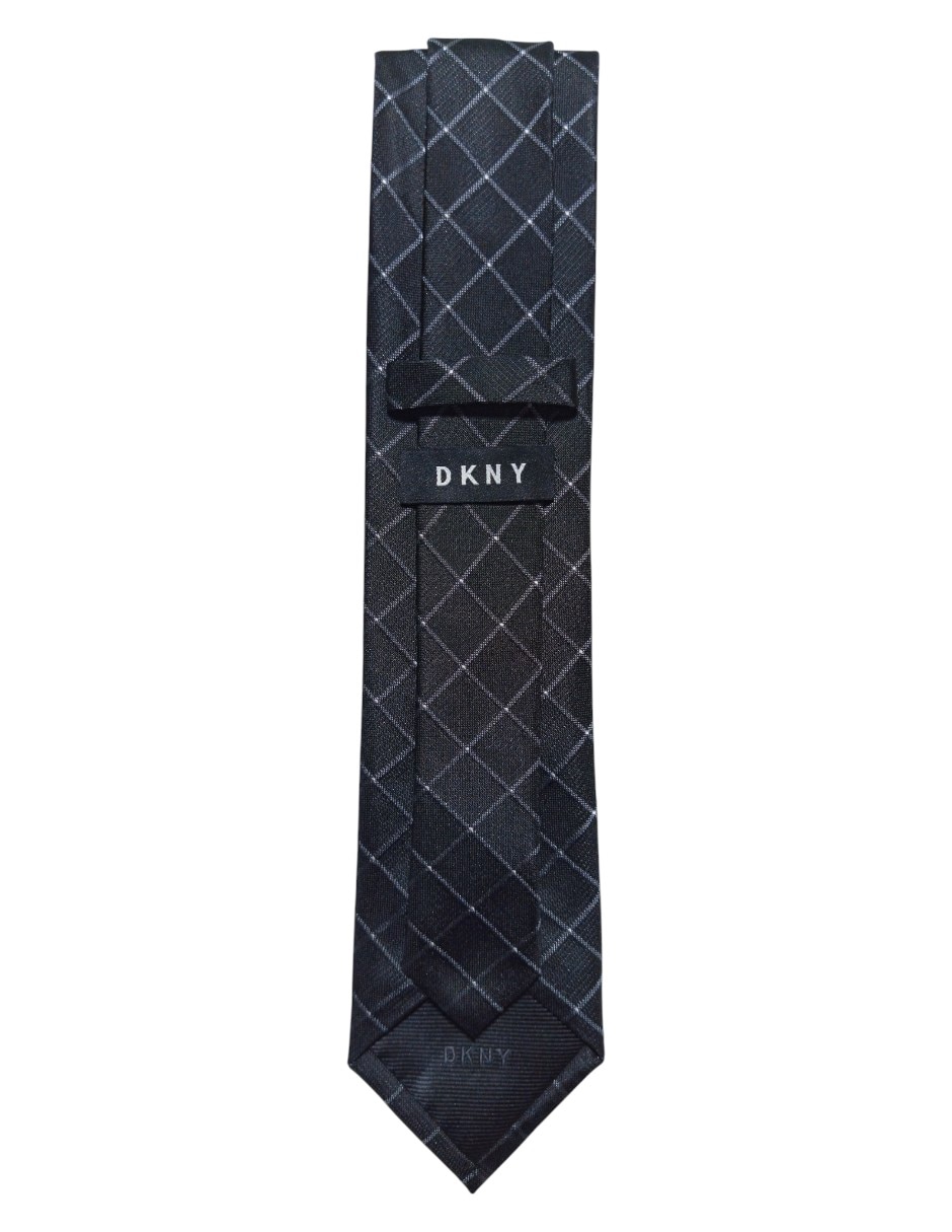 Corbata regular de seda estampado a cuadros para hombre 3