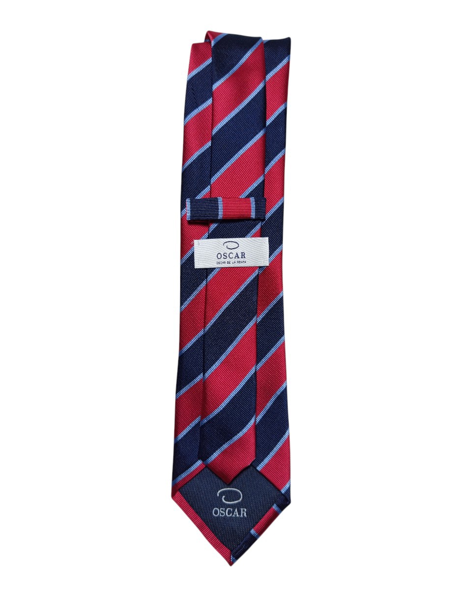 CORBATA O DE LA RENTA A RAYAS RE, ROJOS