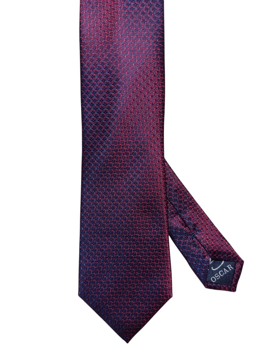 Corbata regular de seda estampada para hombre