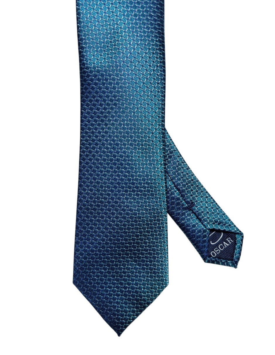 Corbata regular de seda estampada para hombre
