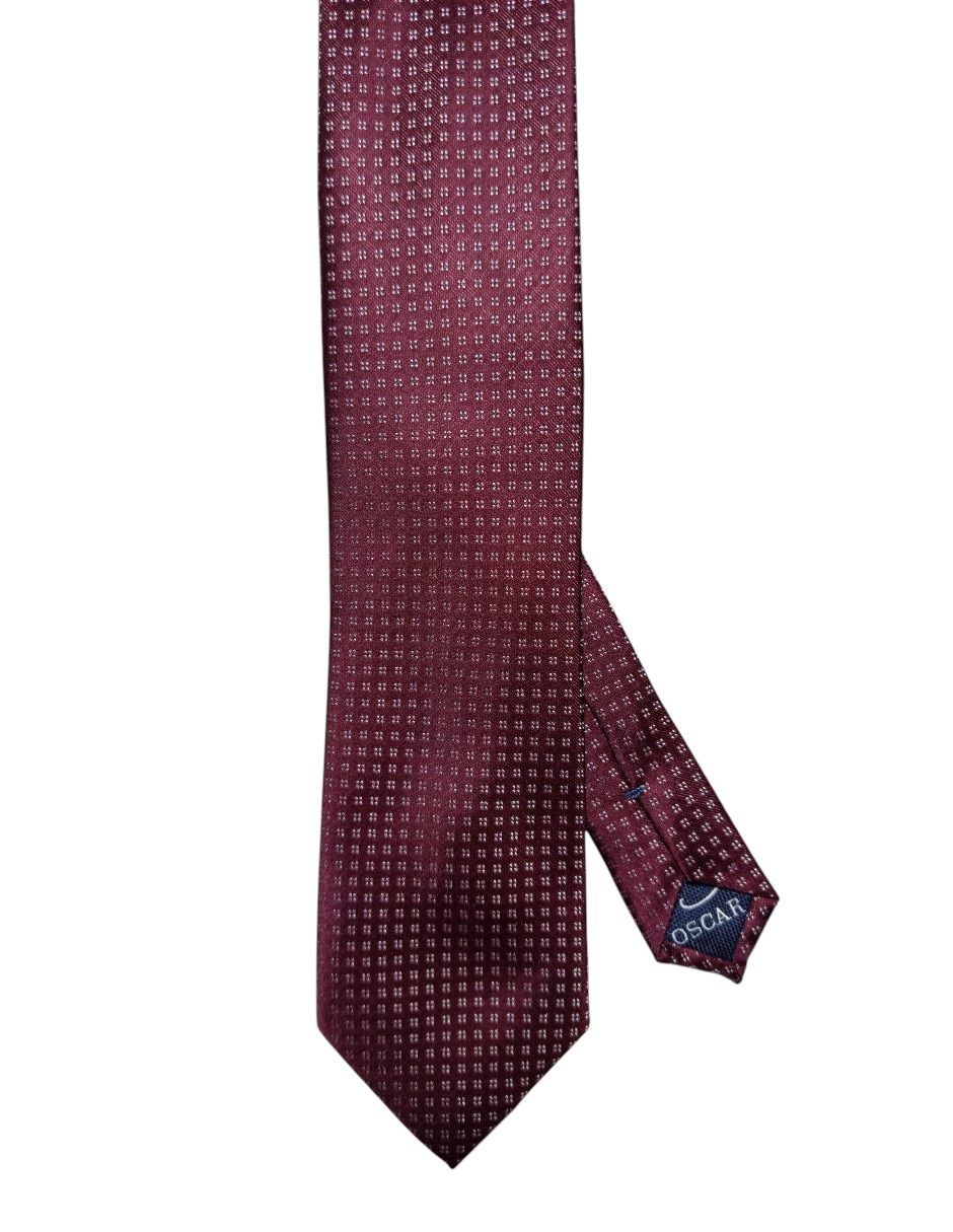 Corbata regular de seda estampado geométrico para hombre Corbata regular de seda estampado geométrico para hombre