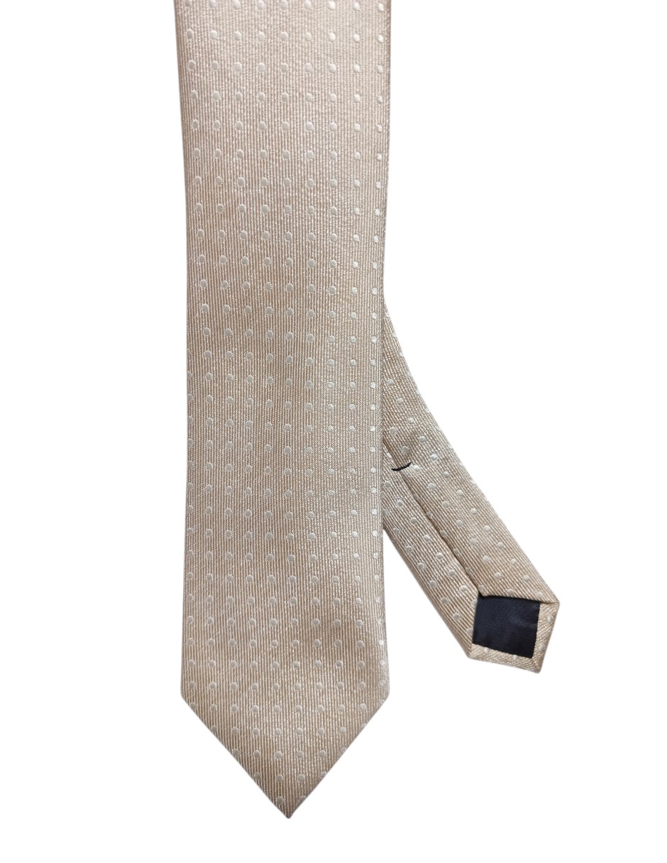 Corbata regular de seda estampado lunares para hombre Corbata regular de seda estampado lunares para hombre