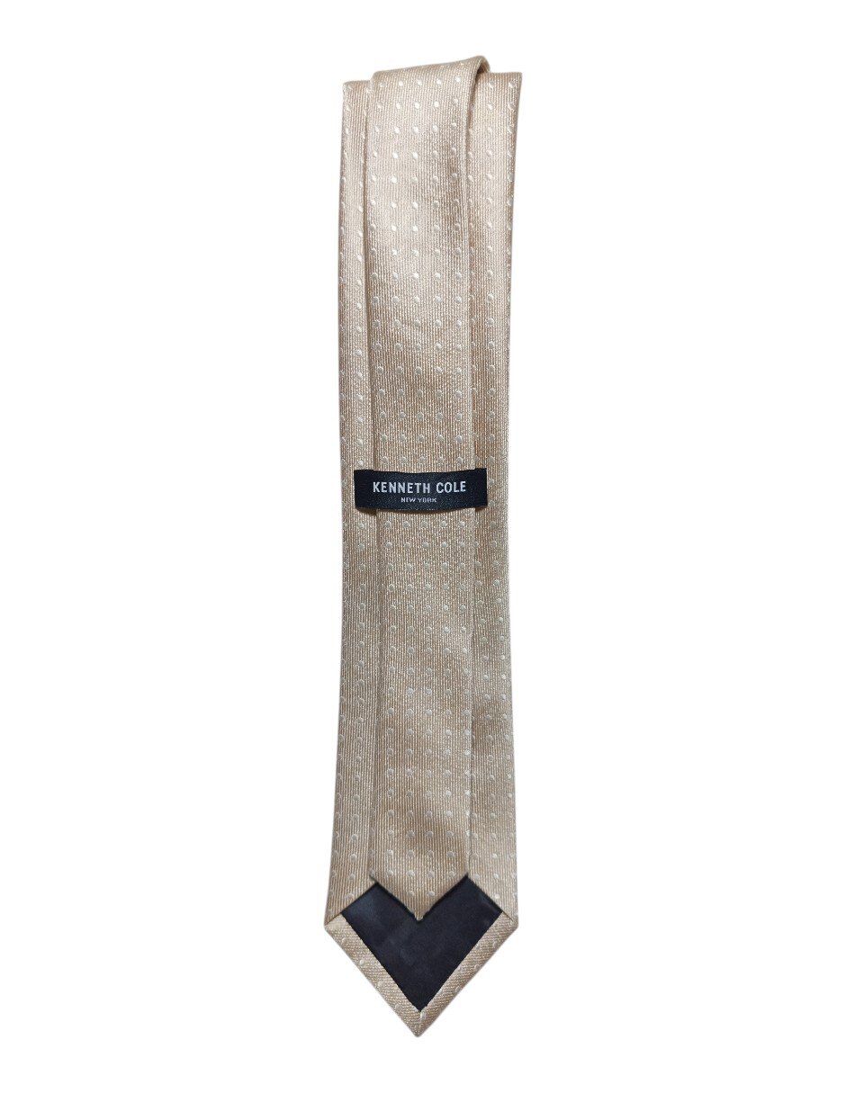 Corbata regular de seda estampado lunares para hombre 3
