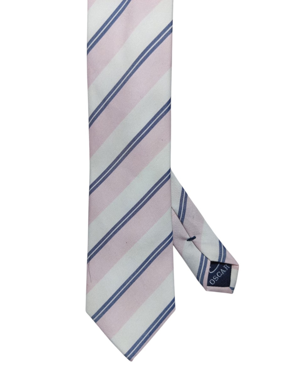CORBATA O DE LA RENTA A RAYAS RE, ROSAS