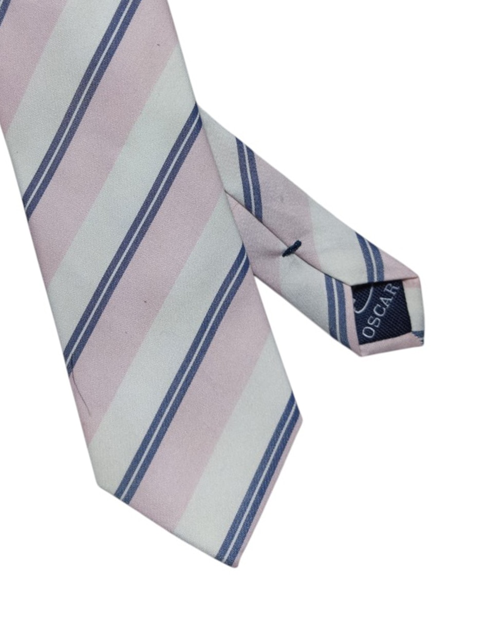 CORBATA O DE LA RENTA A RAYAS RE, ROSAS