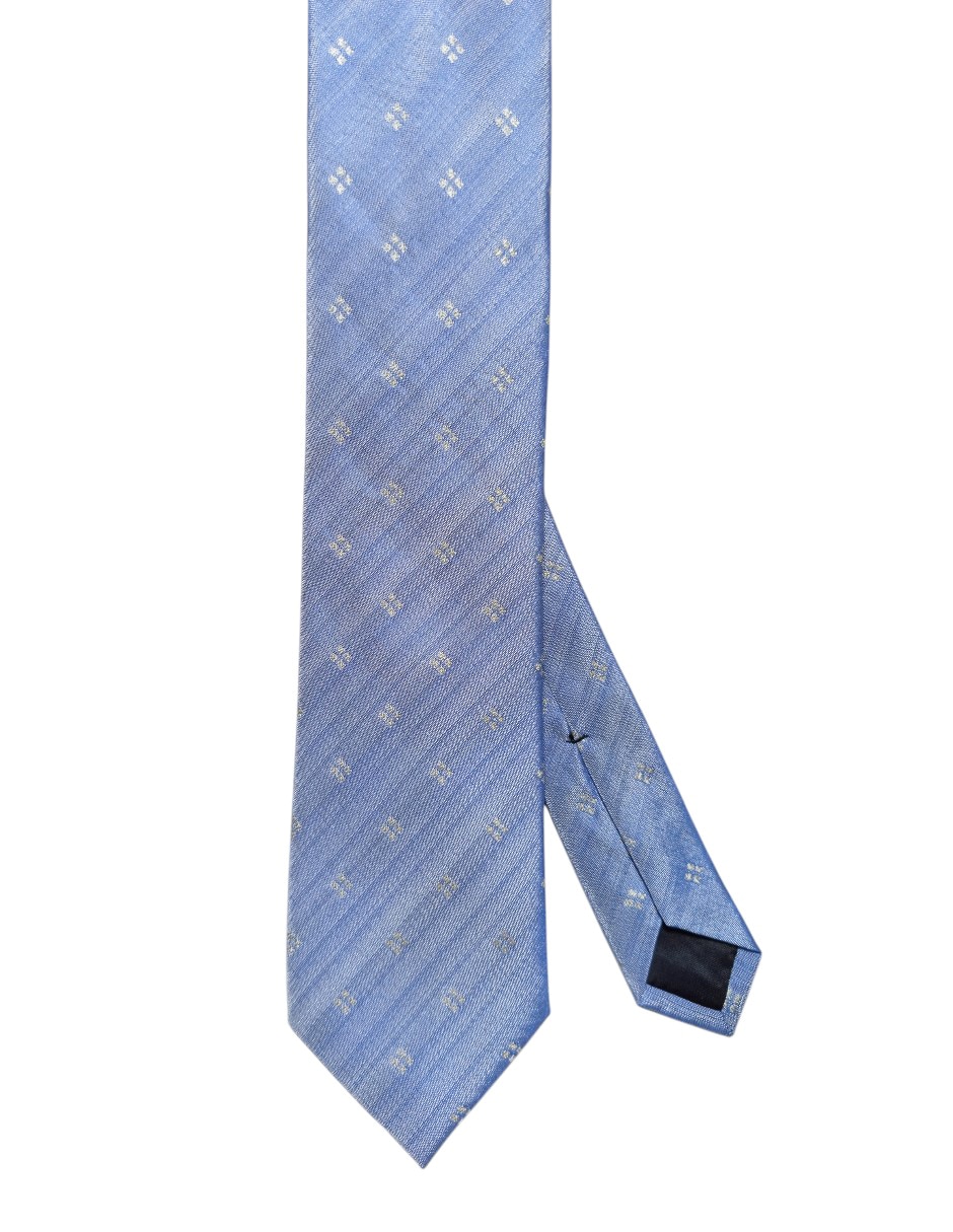 Corbata regular de seda estampado floral para hombre