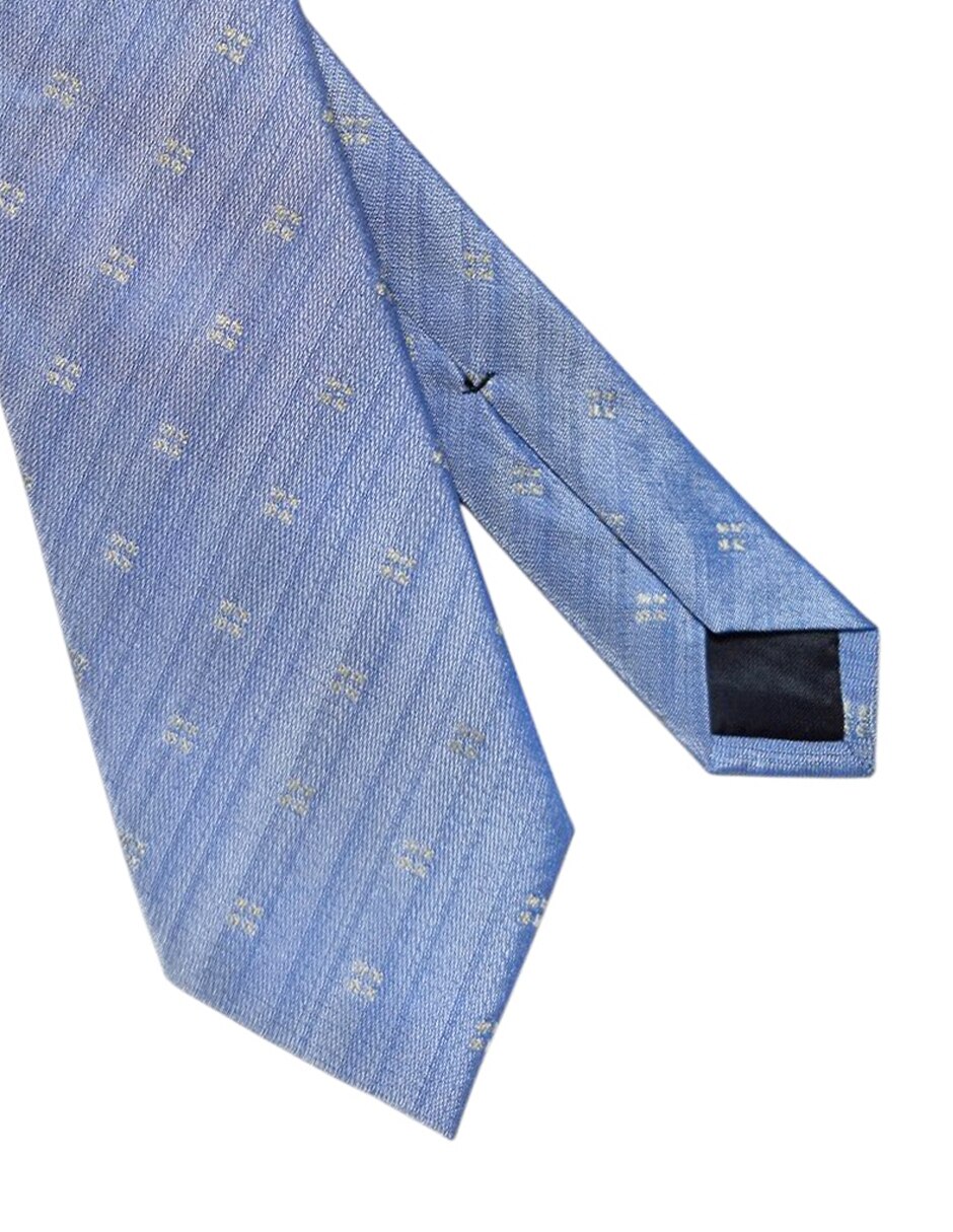 Corbata regular de seda estampado floral para hombre 2