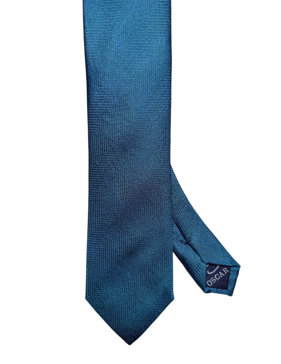Corbata regular de seda estampado gráfico para hombre