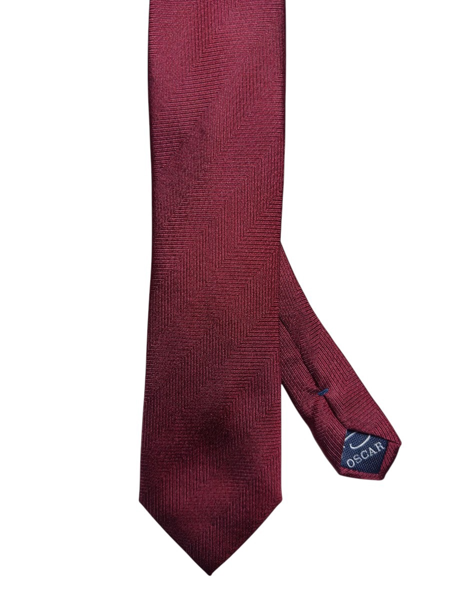 Corbata regular de seda estampado gráfico para hombre