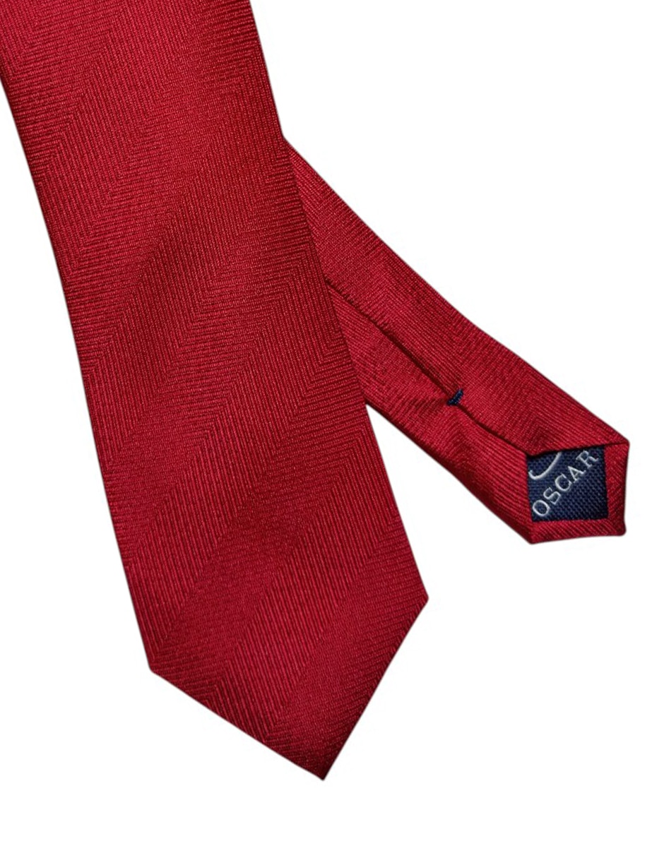 Corbata regular de seda estampado gráfico para hombre 2