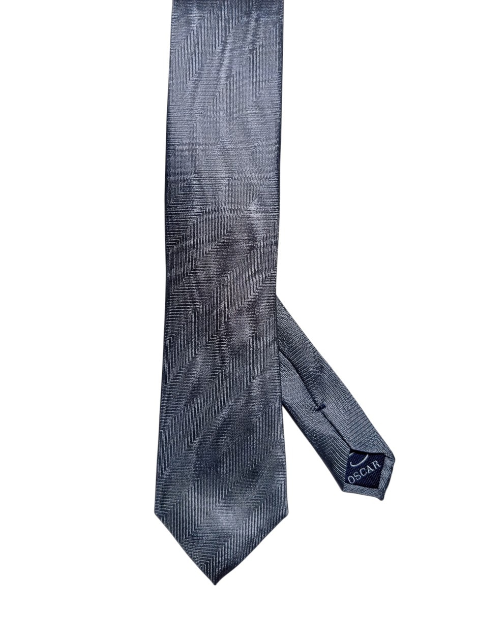 Corbata regular de seda estampado gráfico para hombre