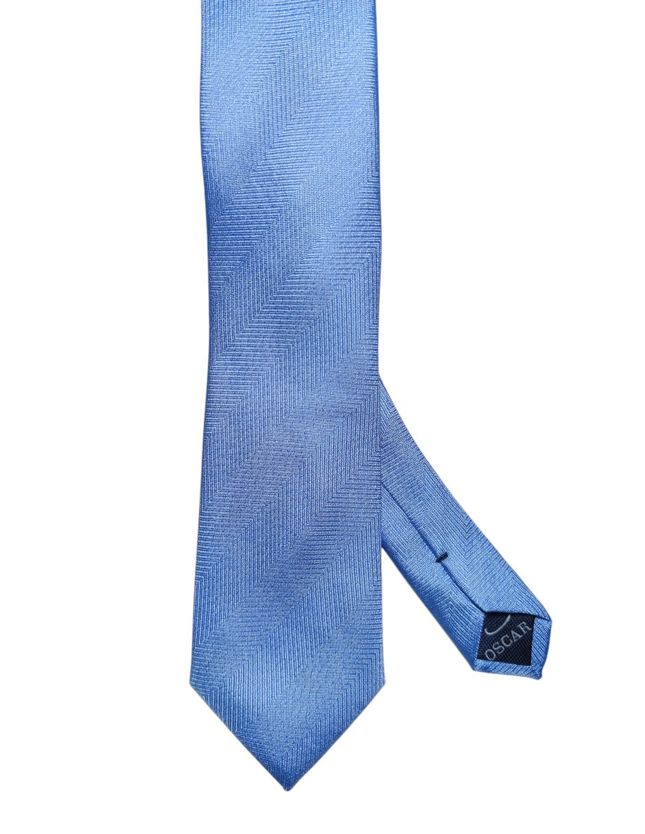 Corbata regular de seda estampado gráfico para hombre