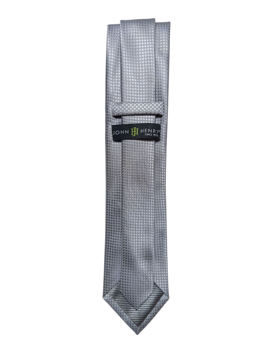 CORBATA JOHN HENRY GRÁFICO R, PLATEADOA