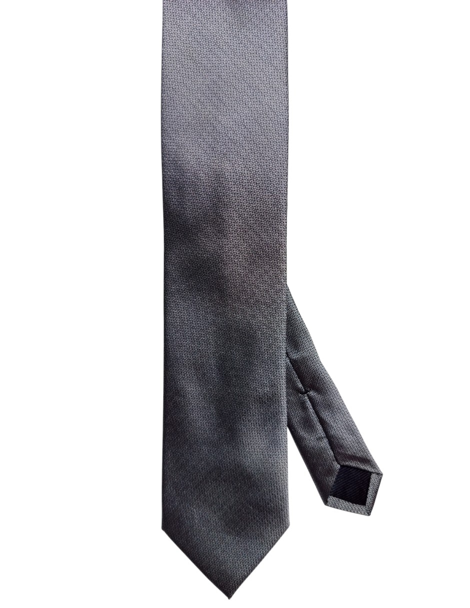 CORBATA DKNY C GRÁFICO REGUL, PLATEADO