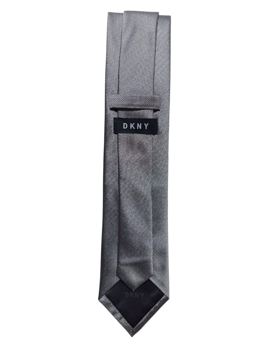 CORBATA DKNY C GRÁFICO REGUL, PLATEADO
