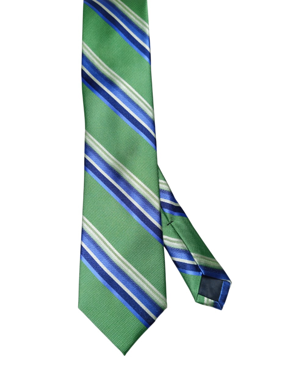 Corbata regular de seda estampado a rayas para hombre Corbata regular de seda estampado a rayas para hombre