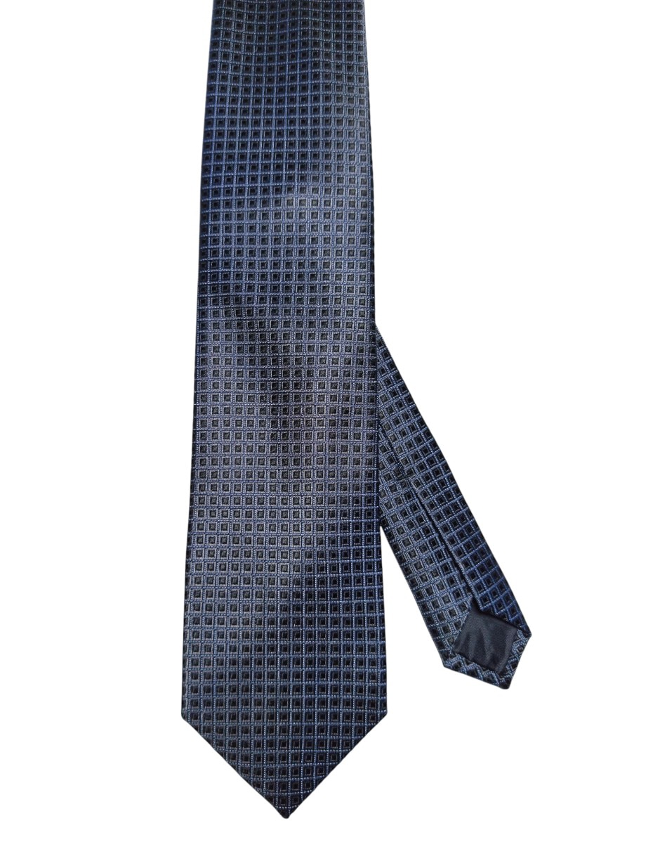 Corbata regular de seda estampado a cuadros para hombre Corbata regular de seda estampado a cuadros para hombre