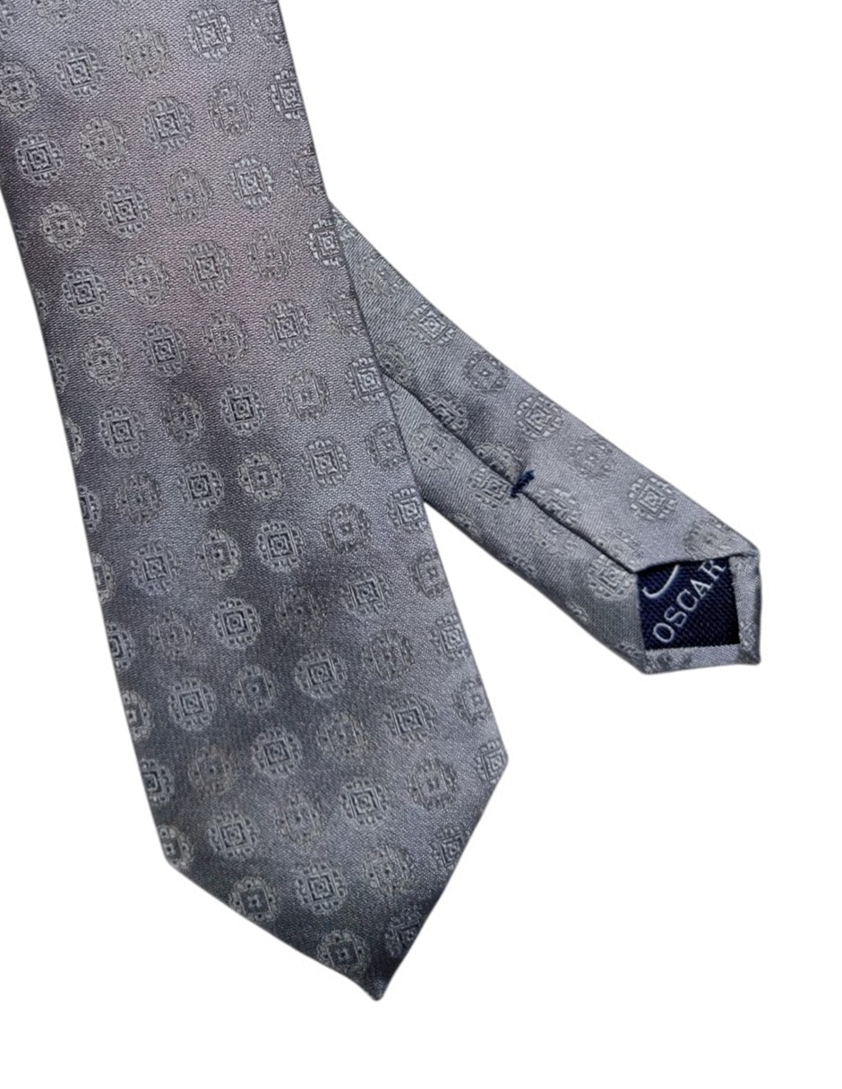 CORBATA O DE LA RENTA PAISLE, PLATEADOS