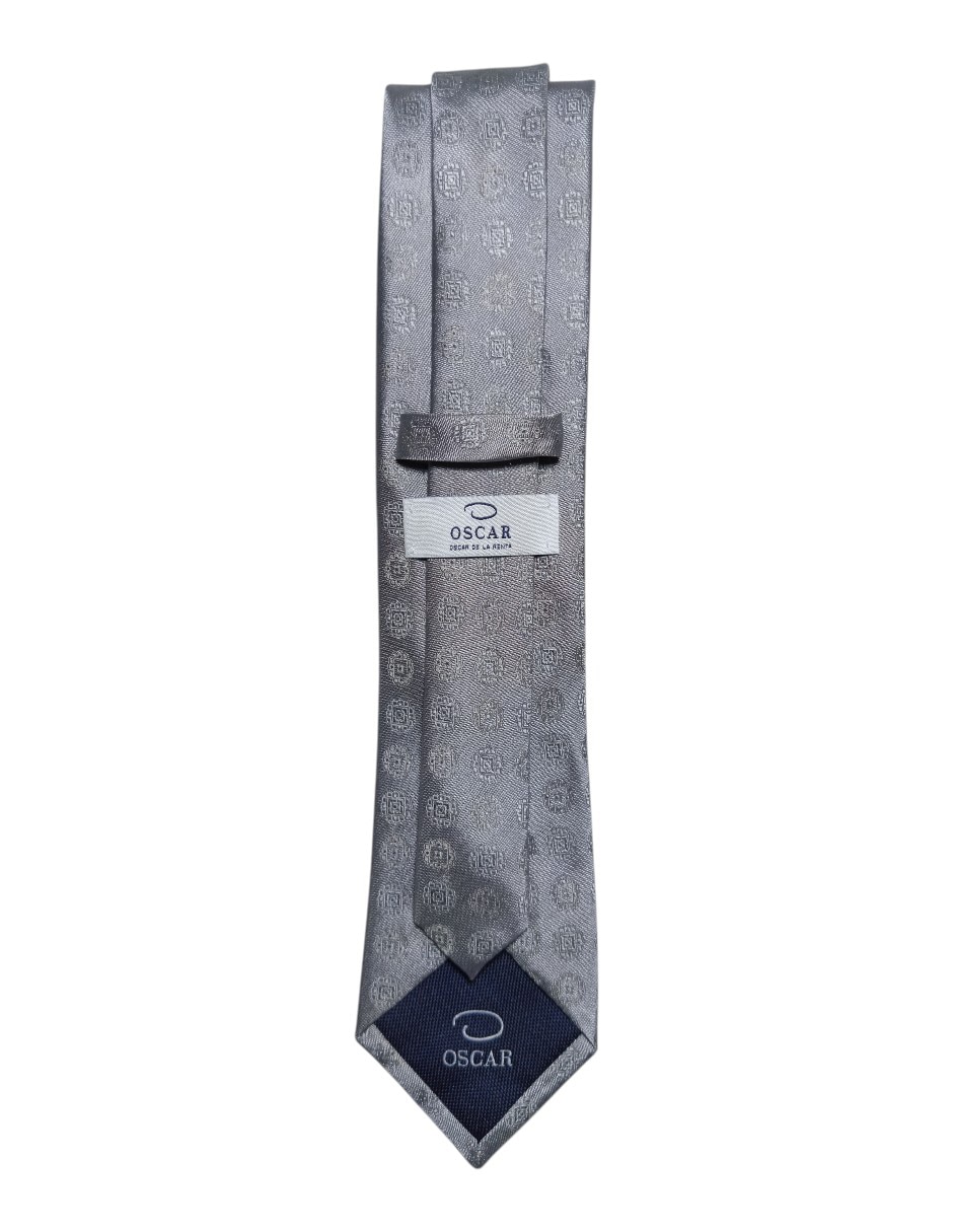 CORBATA O DE LA RENTA PAISLE, PLATEADOS