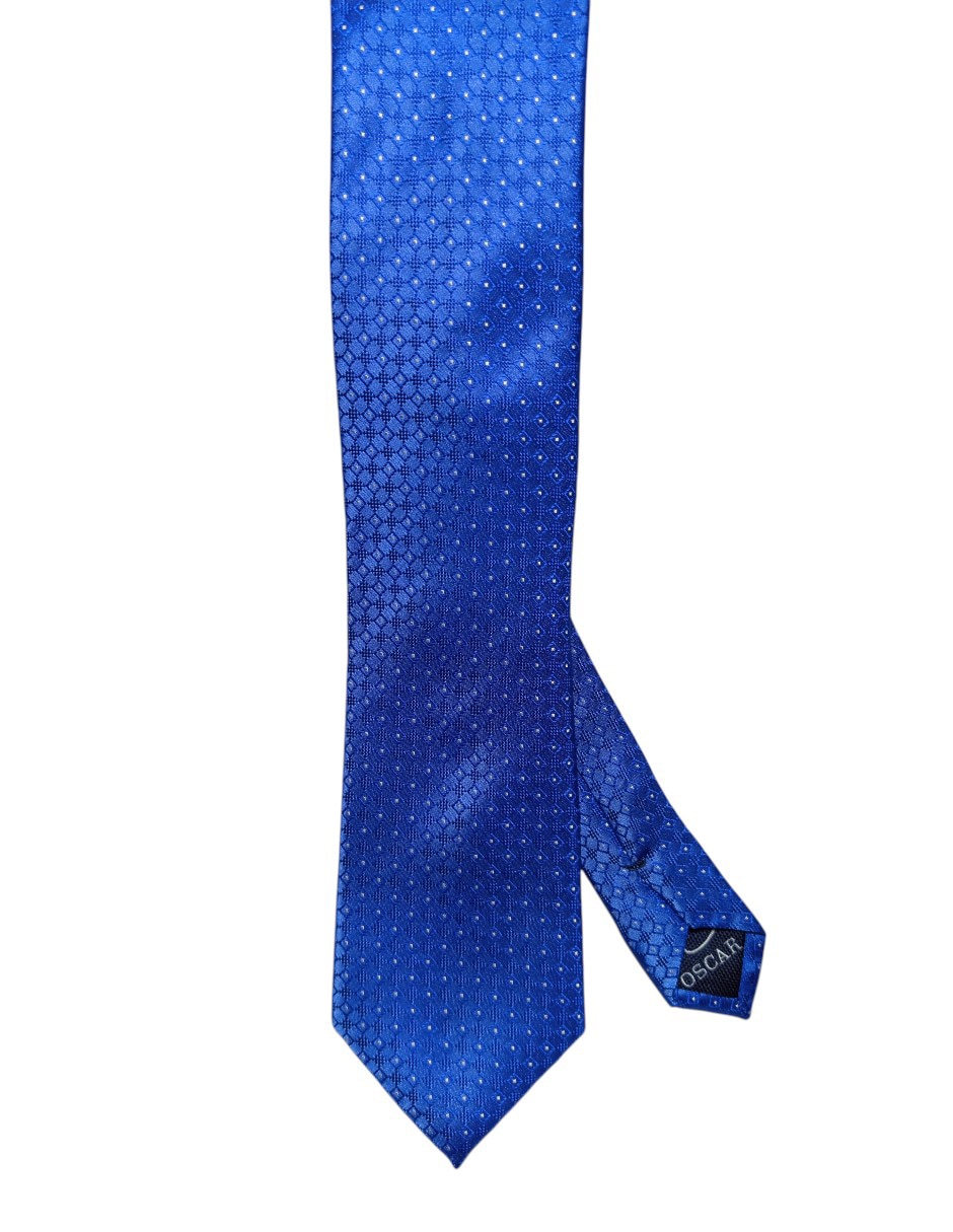 Corbata regular de seda estampada para hombre