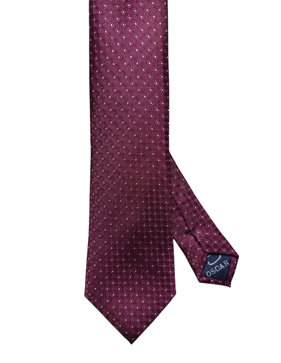 Corbata regular de seda estampada para hombre