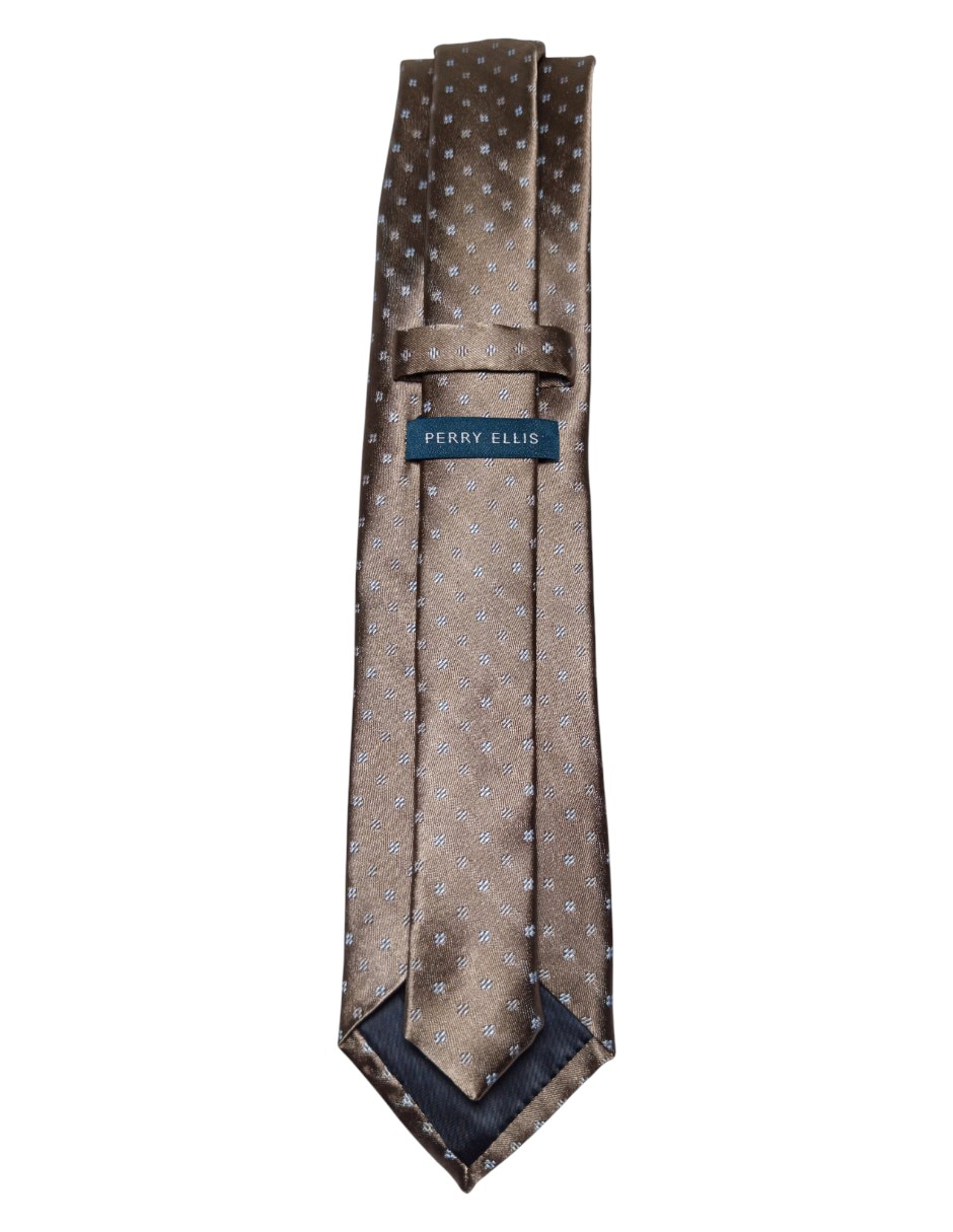 CORBATA PERRY ELLIS FLORAL REGU, TAUPEA