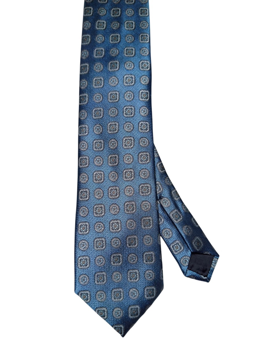 Corbata regular de seda estampado floral para hombre Corbata regular de seda estampado floral para hombre