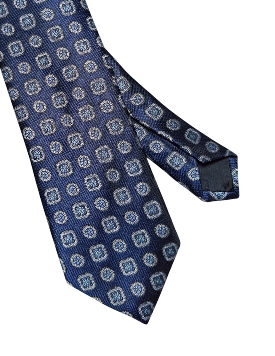 CORBATA PERRY ELLIS FLORA, AZUL MARINOA