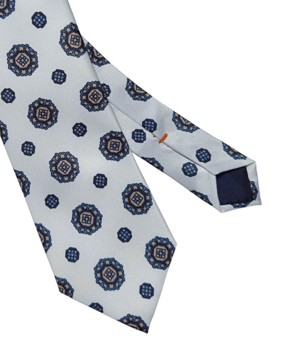CORBATA JBE FLORAL REGULAR SED, BLANCO
