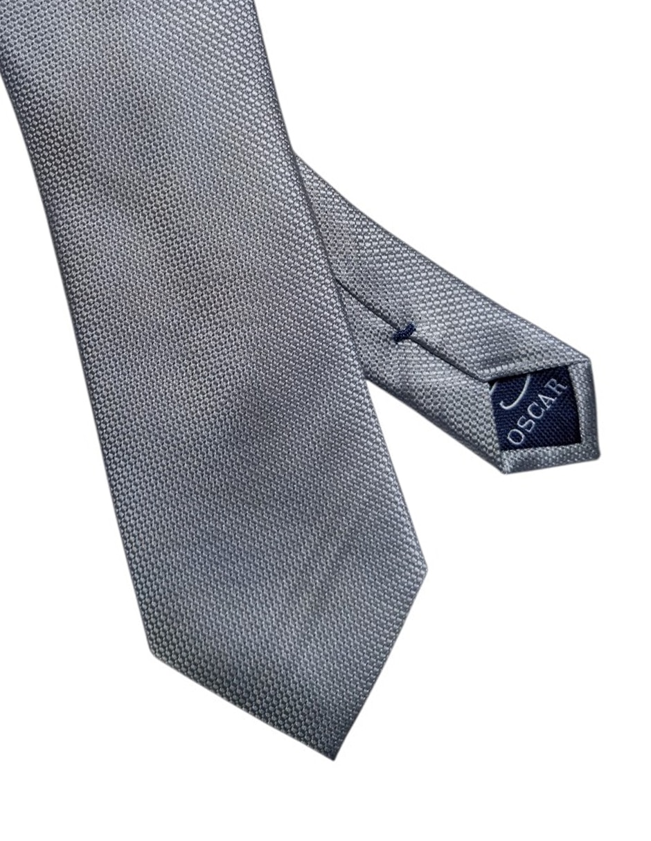 Corbata regular de seda estampado gráfico para hombre 2