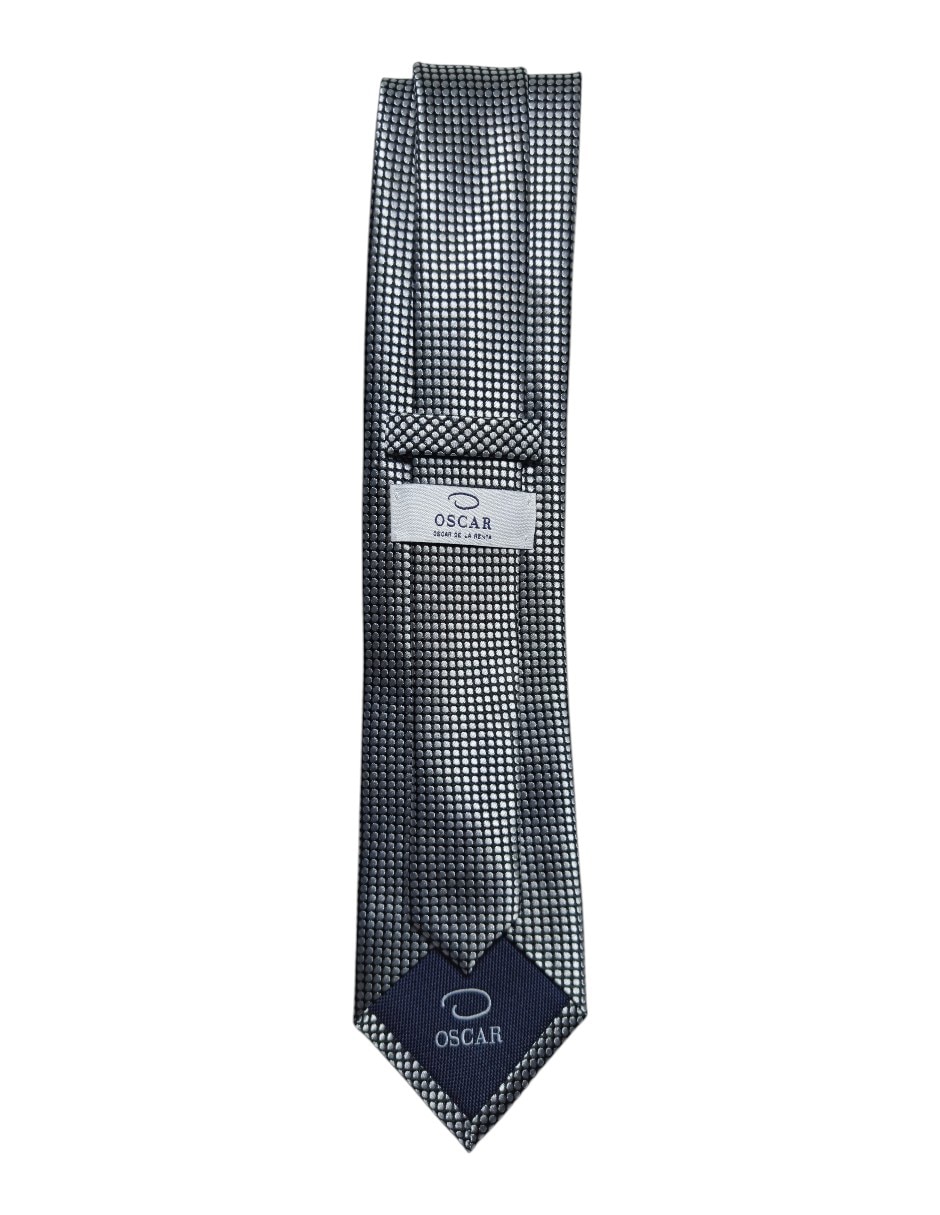 Corbata regular de seda estampado lunares para hombre 3