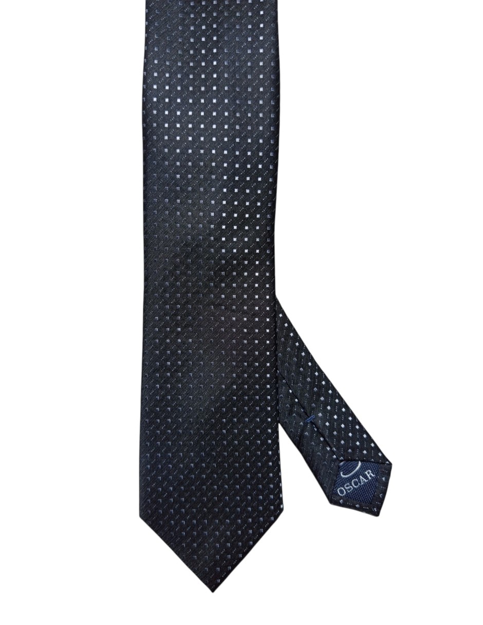 CORBATA O DE LA RENTA GEOMÉTRIC, NEGROA