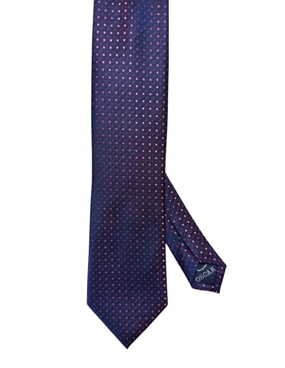 Corbata regular de seda estampado geométrico para hombre Corbata regular de seda estampado geométrico para hombre