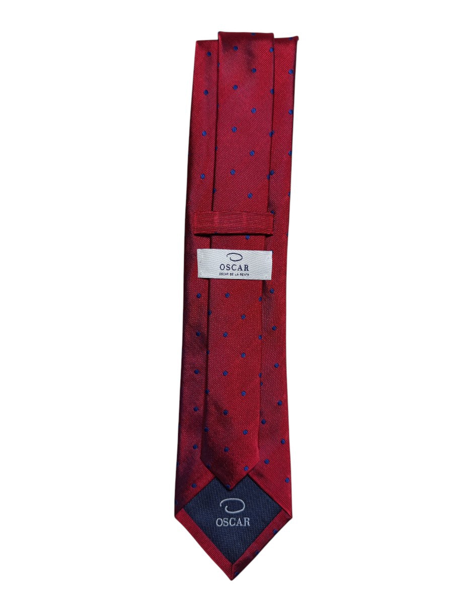 CORBATA O DE LA RENTA LUNARES RE, ROJOS