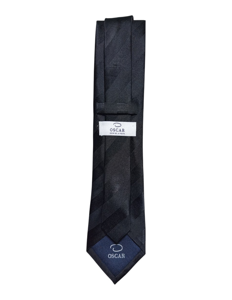 Corbata regular de seda estampada a rayas para hombre 2