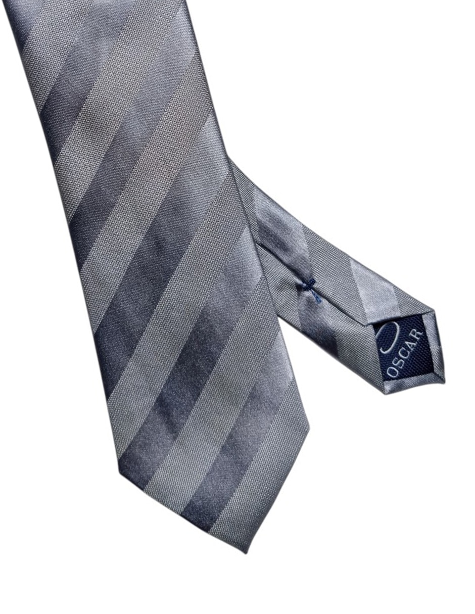 CORBATA O DE LA RENTA A RAYA, PLATEADOS
