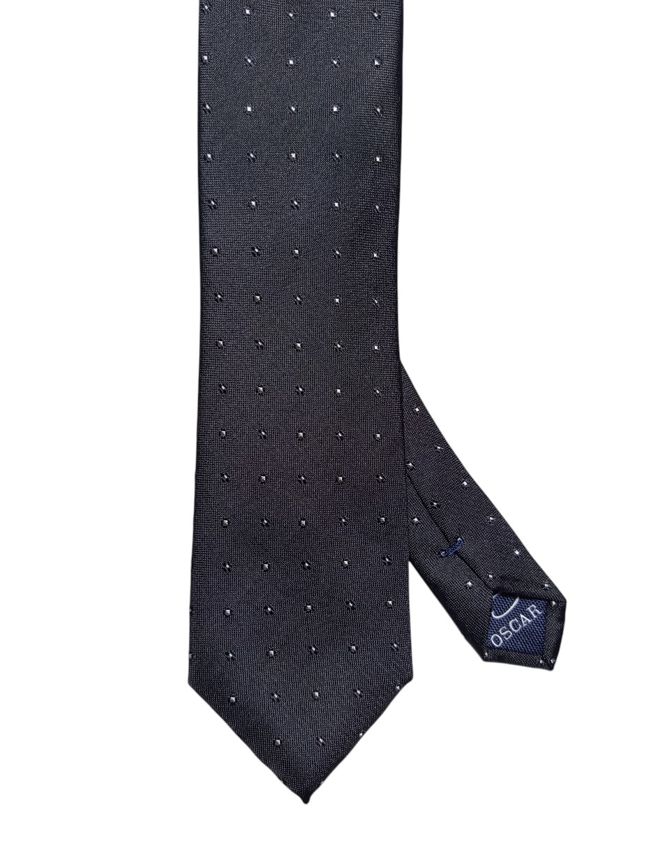 Corbata regular de seda estampado floral para hombre