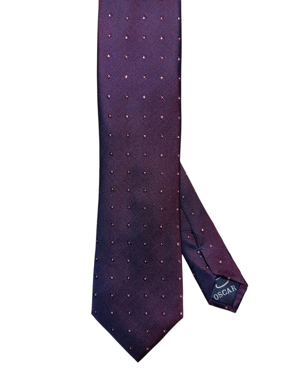 Corbata regular de seda estampado floral para hombre