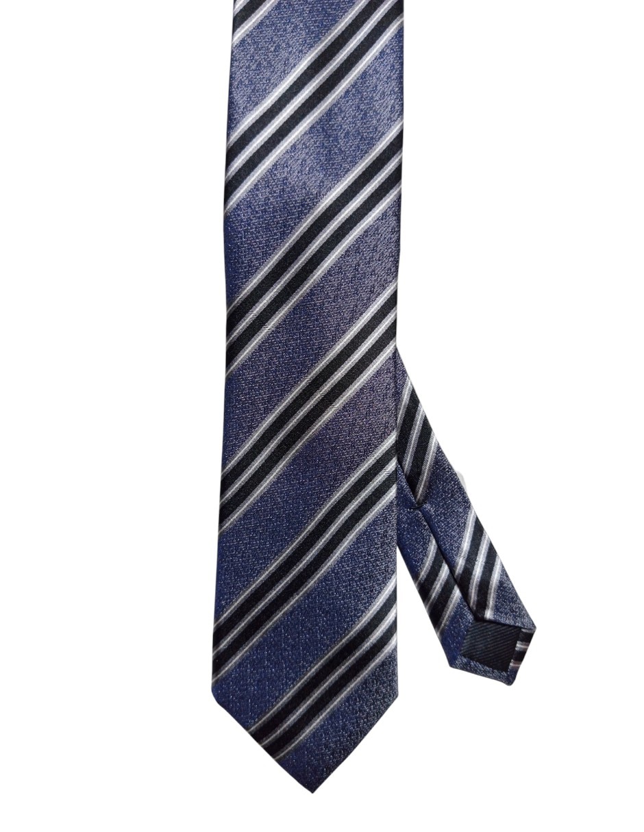 CORBATA DKNY C A RAYAS REGULAR , NEGRO