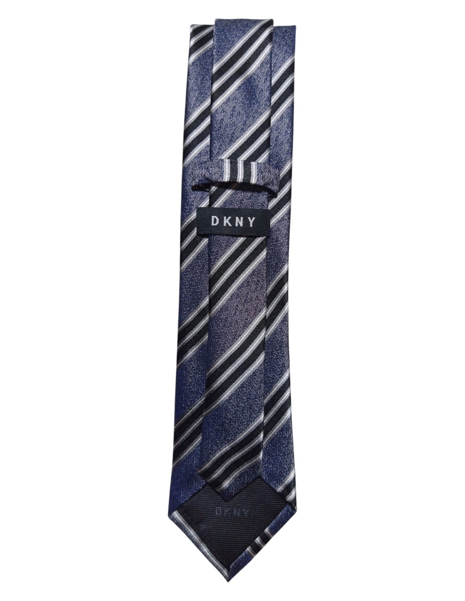 CORBATA DKNY C A RAYAS REGULAR , NEGRO